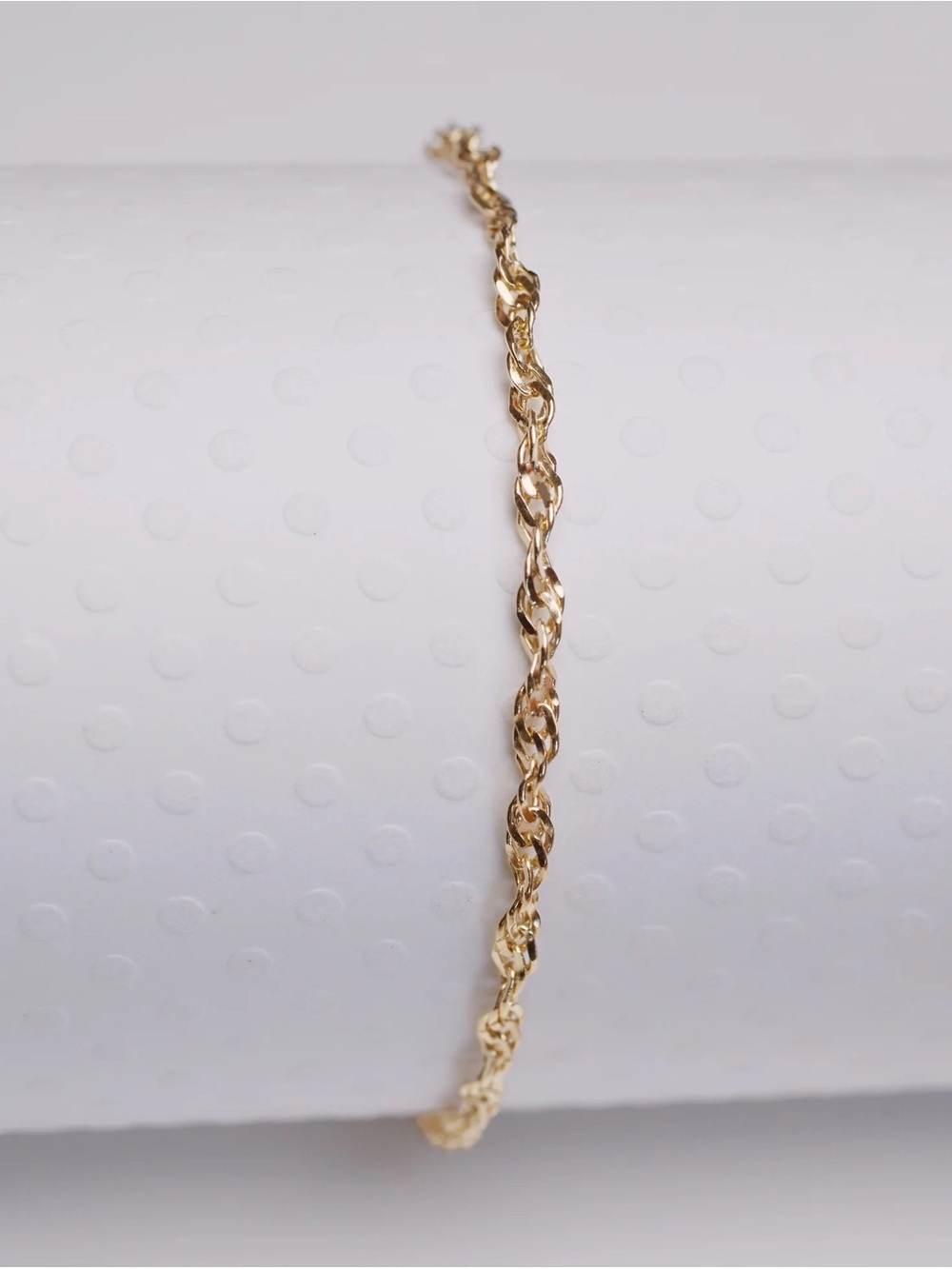 New Gold Singapore Twist Anklet Bracelet
